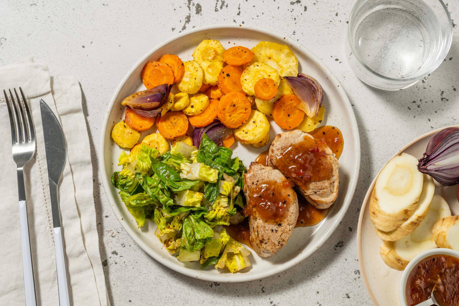 Schweinefilet in Aprikosen-Soße