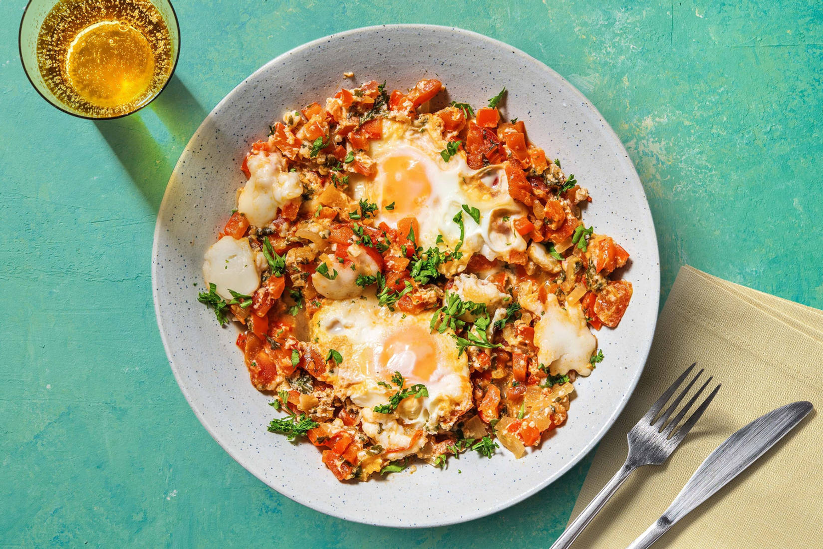 Shakshuka met verse geitenkaas