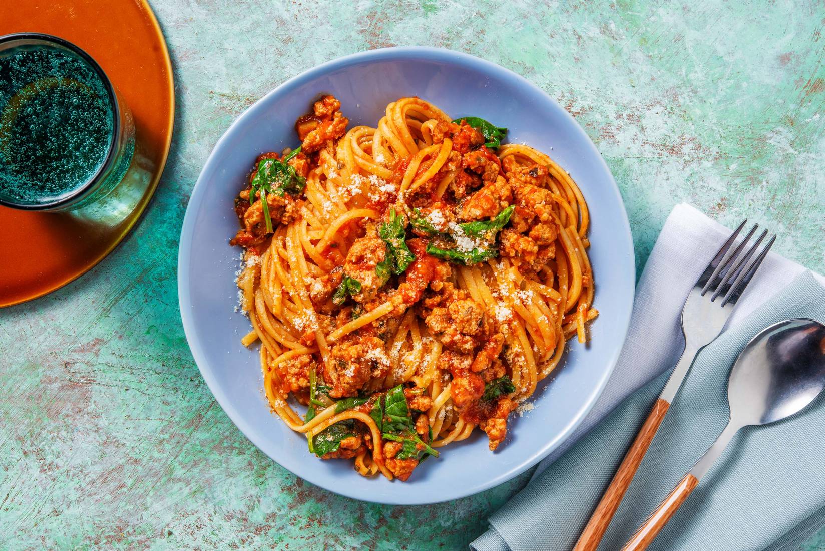 Spicy Pork and Spinach Ragu
