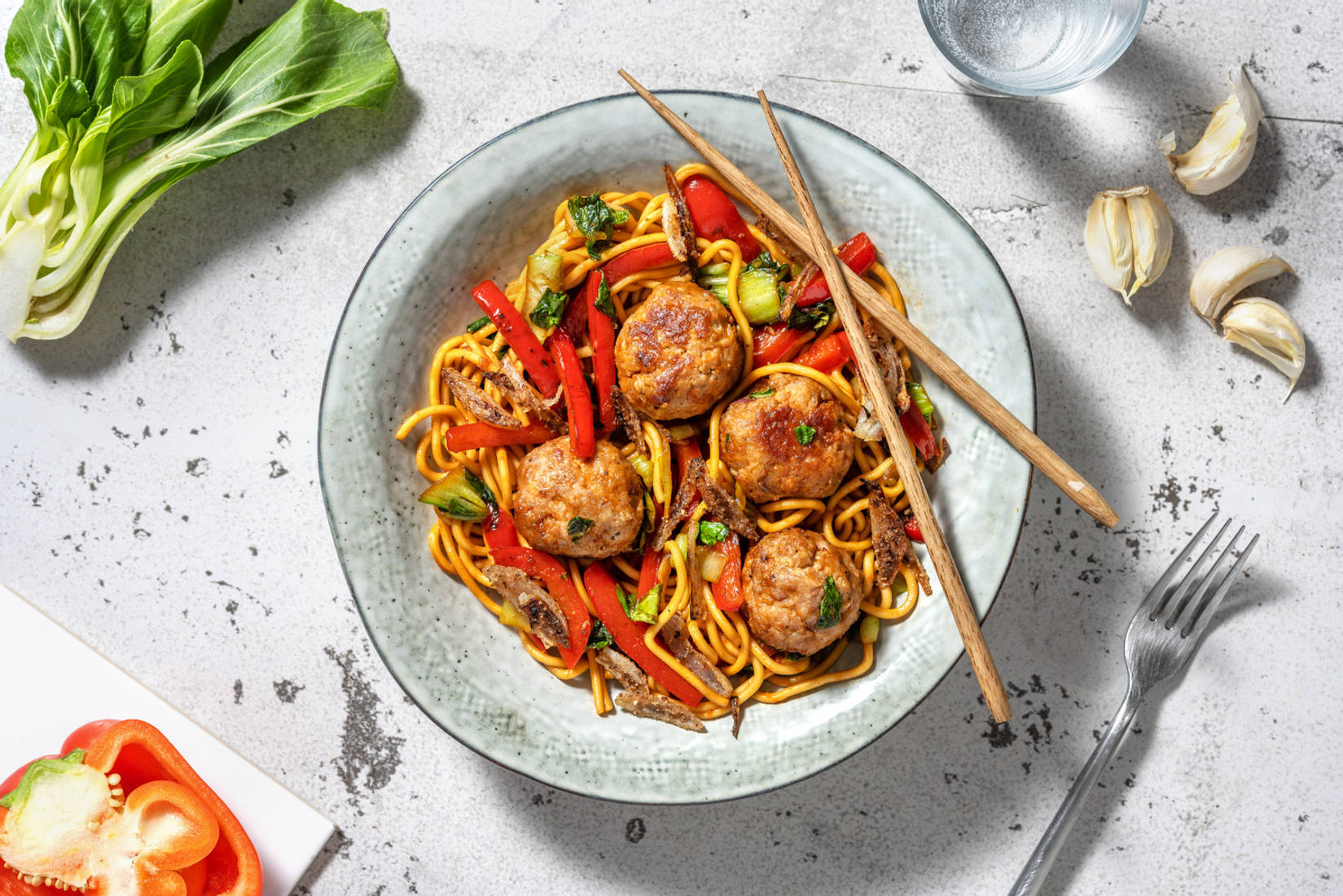 Spicy Szechuan Glazed Pork Meatballs