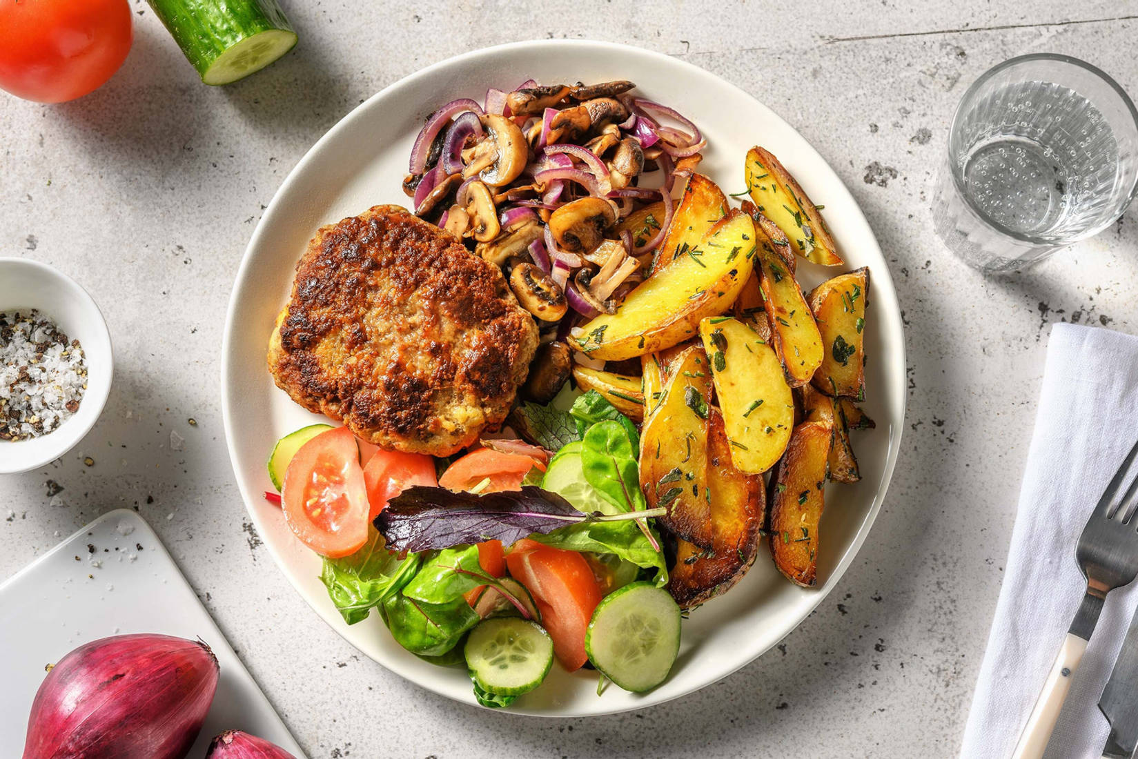 Rundertartaar met champignons