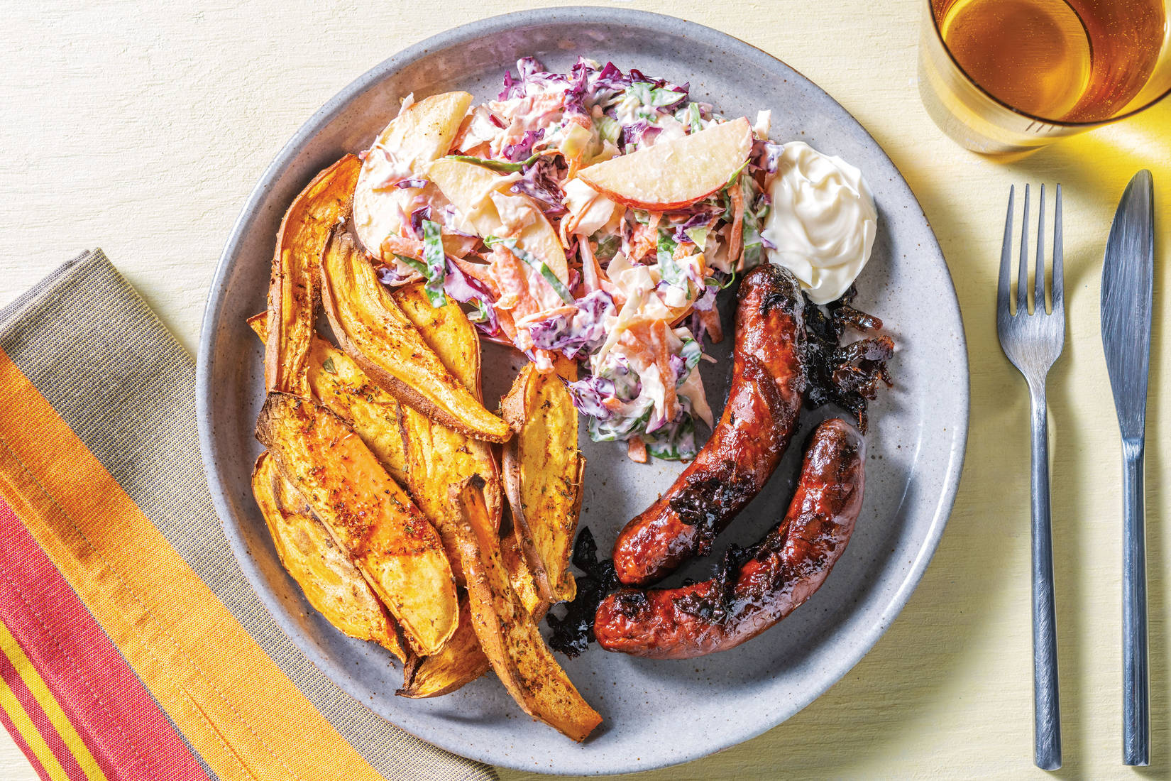 Easy Sticky Beef Sausages