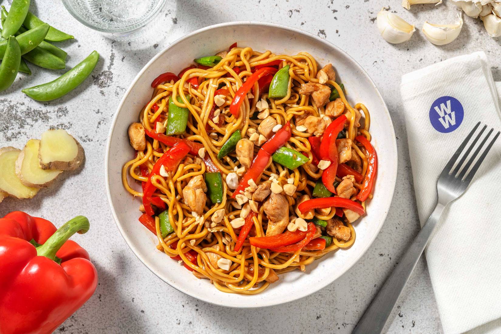 Stir-Fried Hoisin Chicken Noodles
