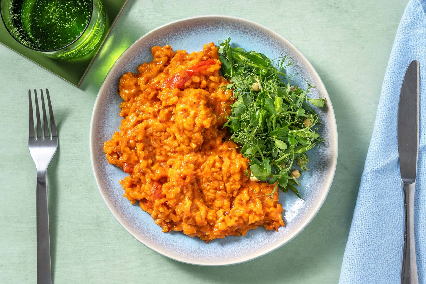 Super Cheesy Ovenbaked Tomato Risotto