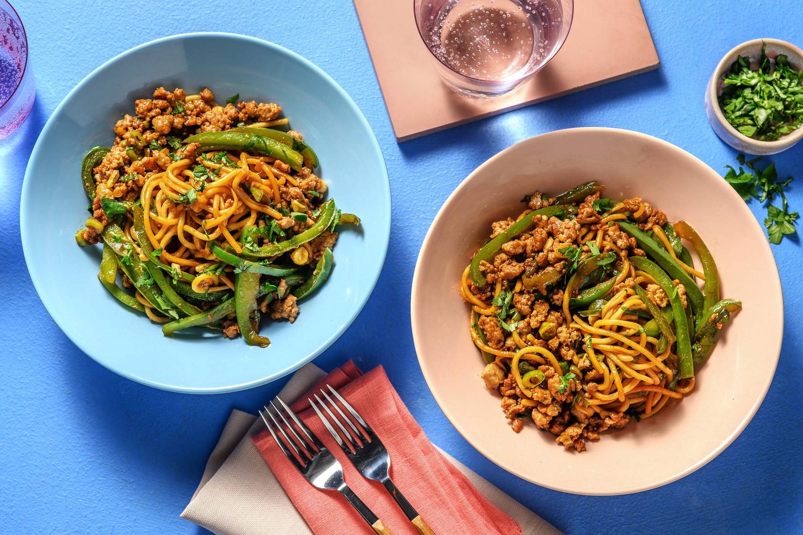 Superfast Thai Inspired Pork Noodles