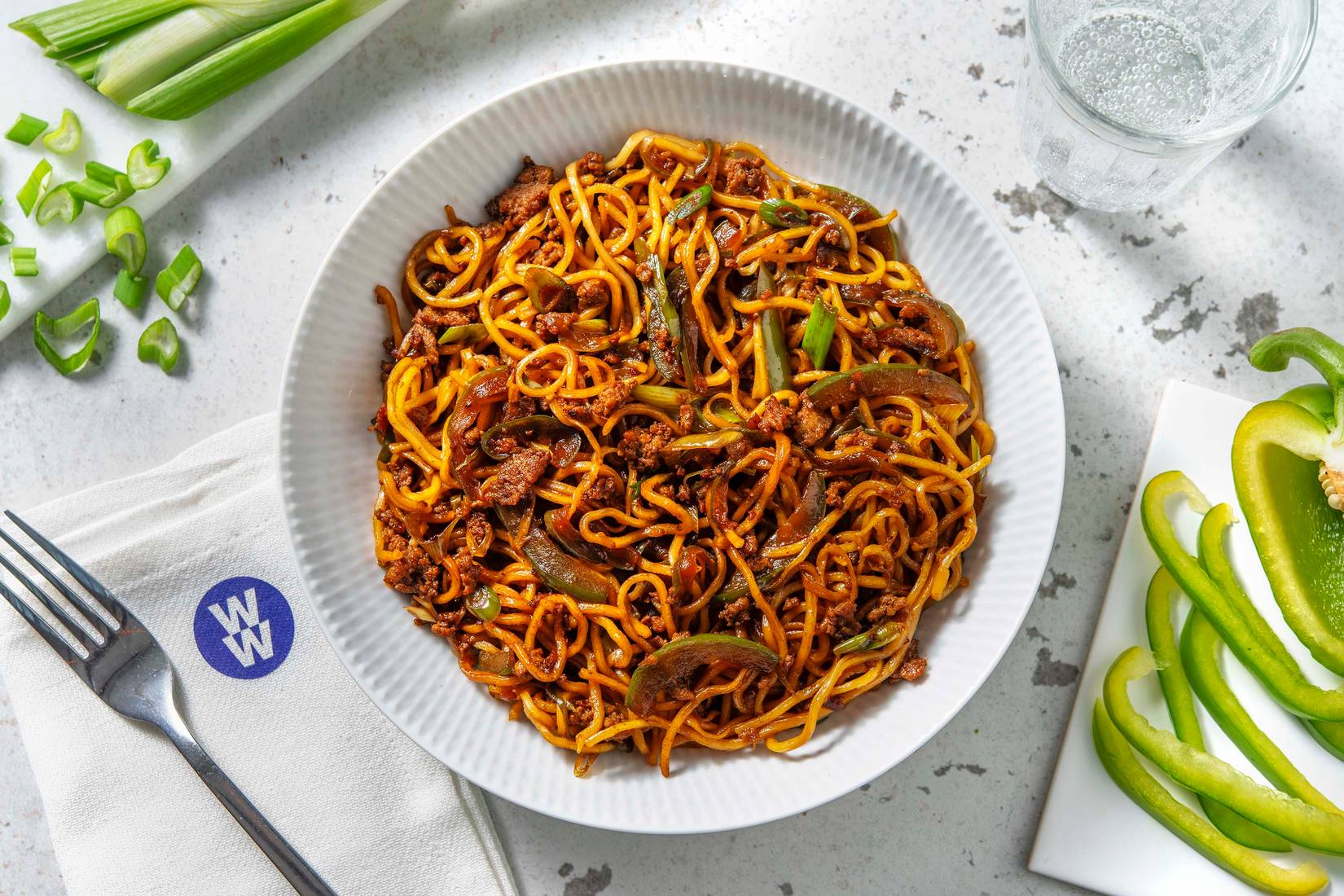 Superfast Thai Inspired Pork Noodles