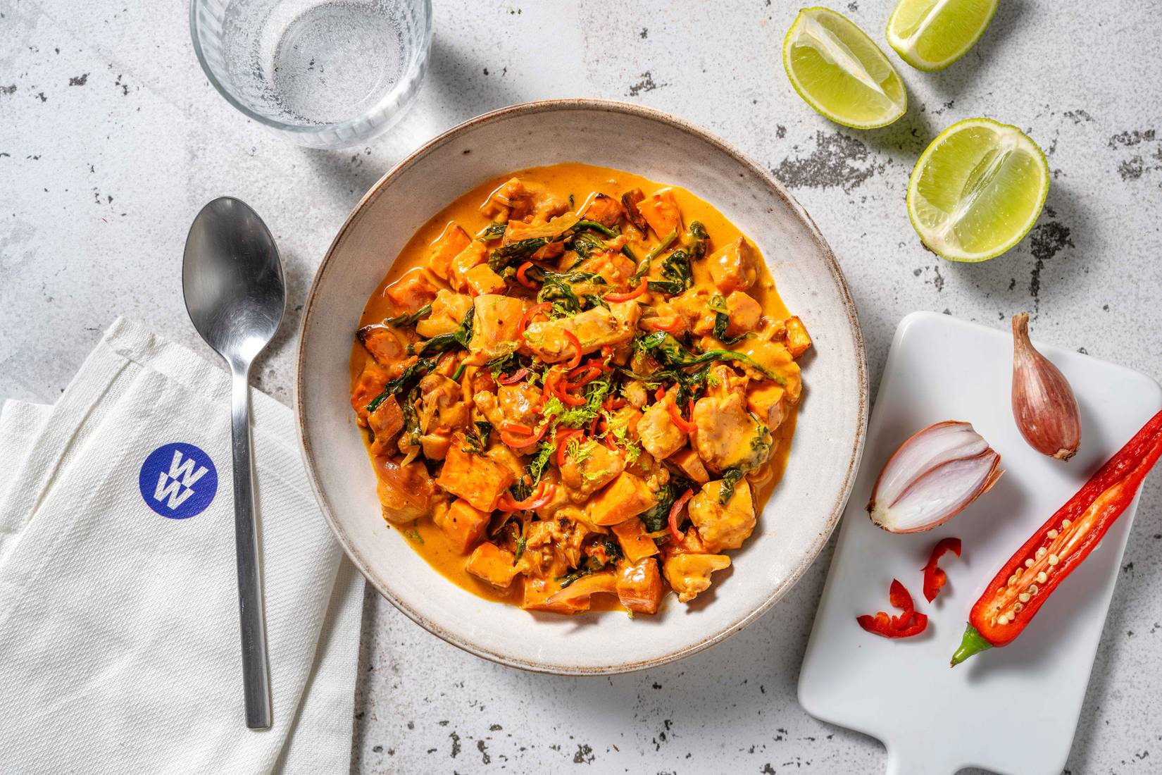 Sweet Potato, Ginger & Garlic Chicken Stew