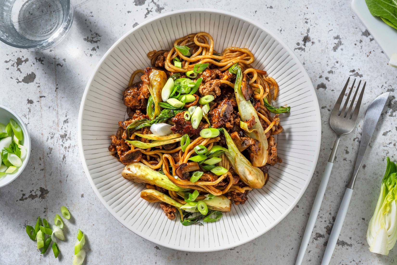 Teriyaki Pork Noodle Stir-Fry