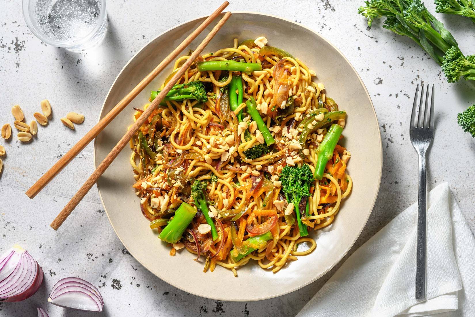 Teriyaki Veggie Noodle Stir-Fry
