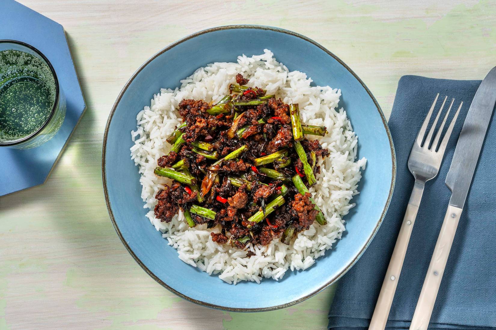 Thai Style Pork Rice Bowl