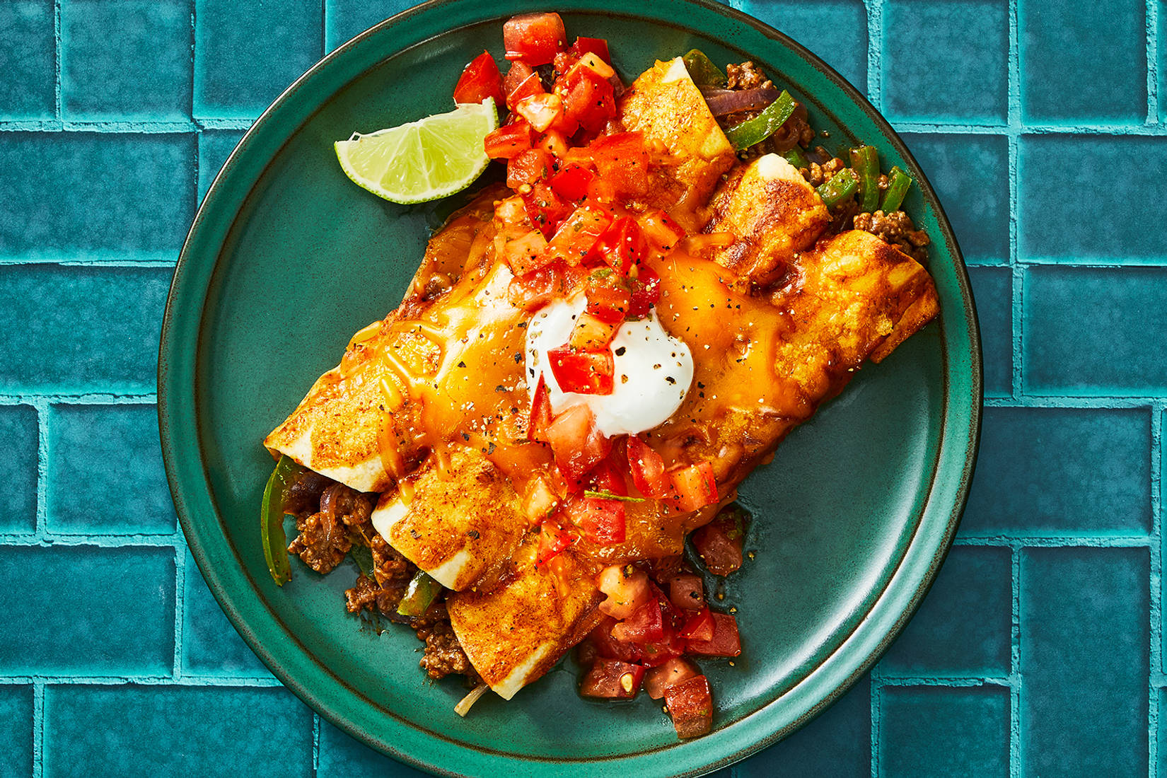 Cheesy Beef Enchiladas and DIY Enchilada Sauce