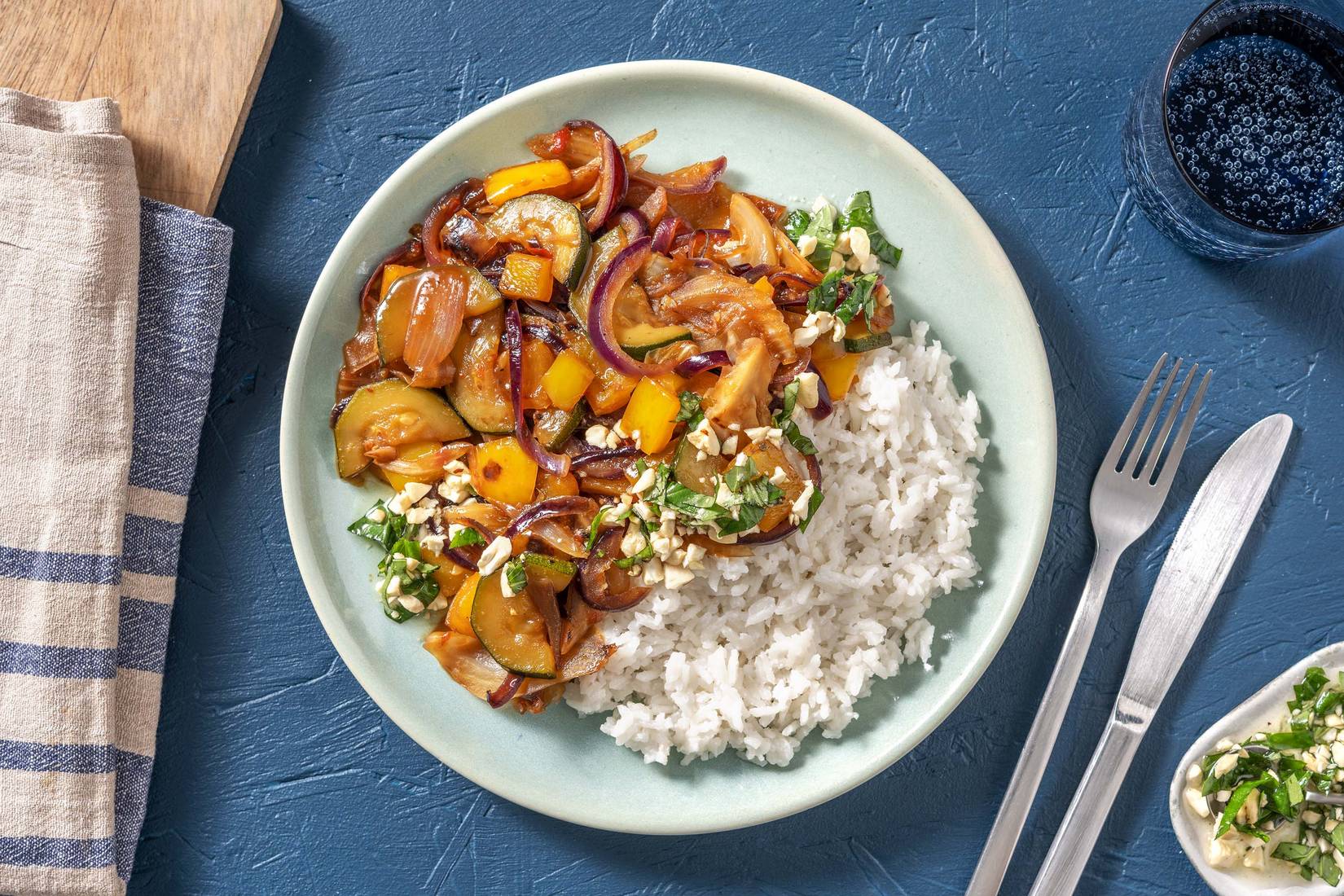 Vegane Gemüsepfanne mit Fenchel