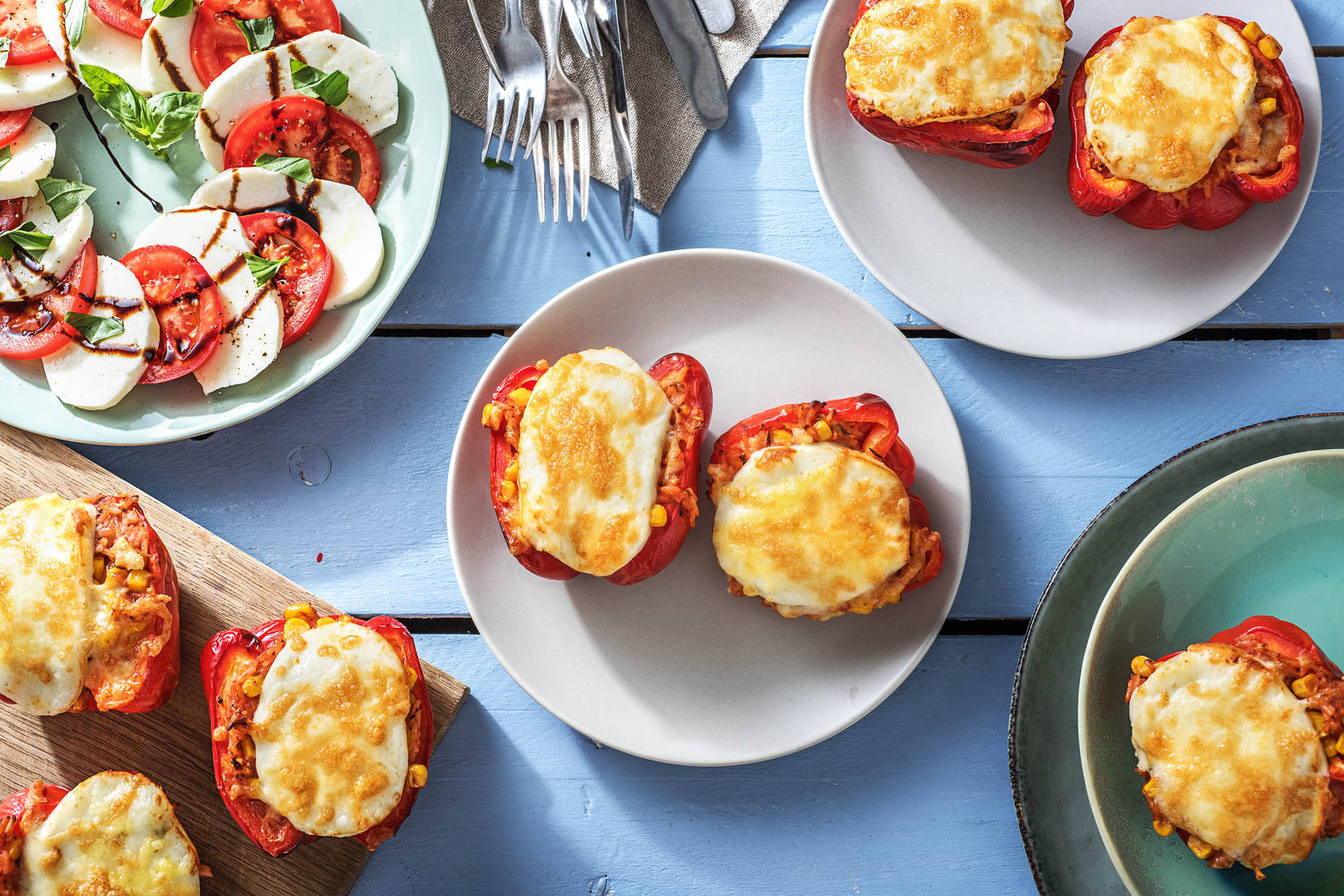 Veggie Stuffed Peppers (v)