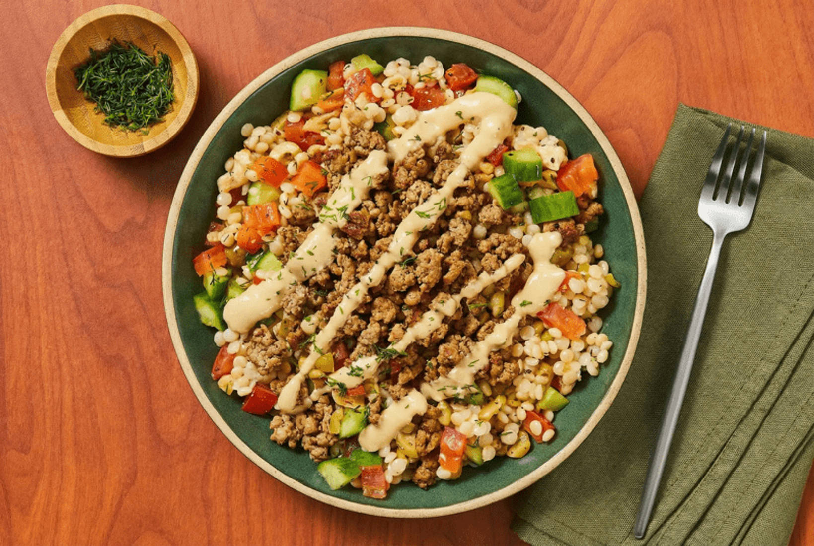 Dilly Turkey & Olive Couscous Bowls