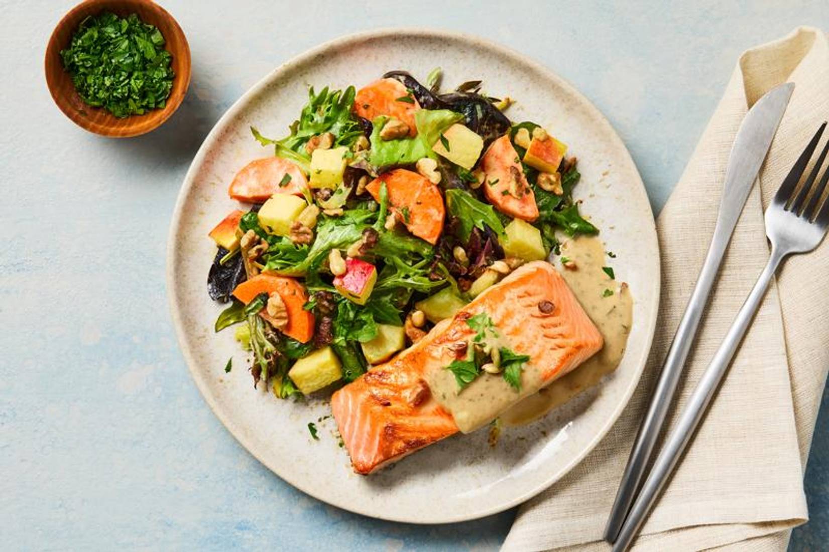 Creamy Caramelized Onion Salmon