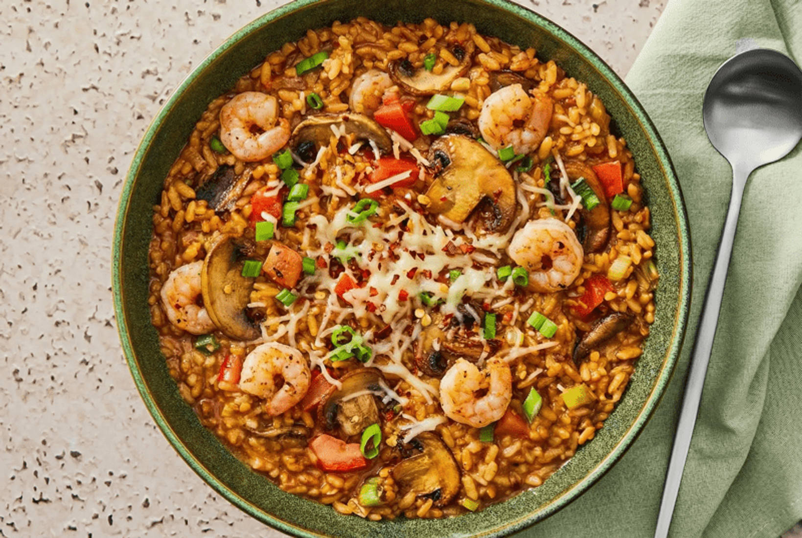 Sun-Dried Tomato & Shrimp Risotto