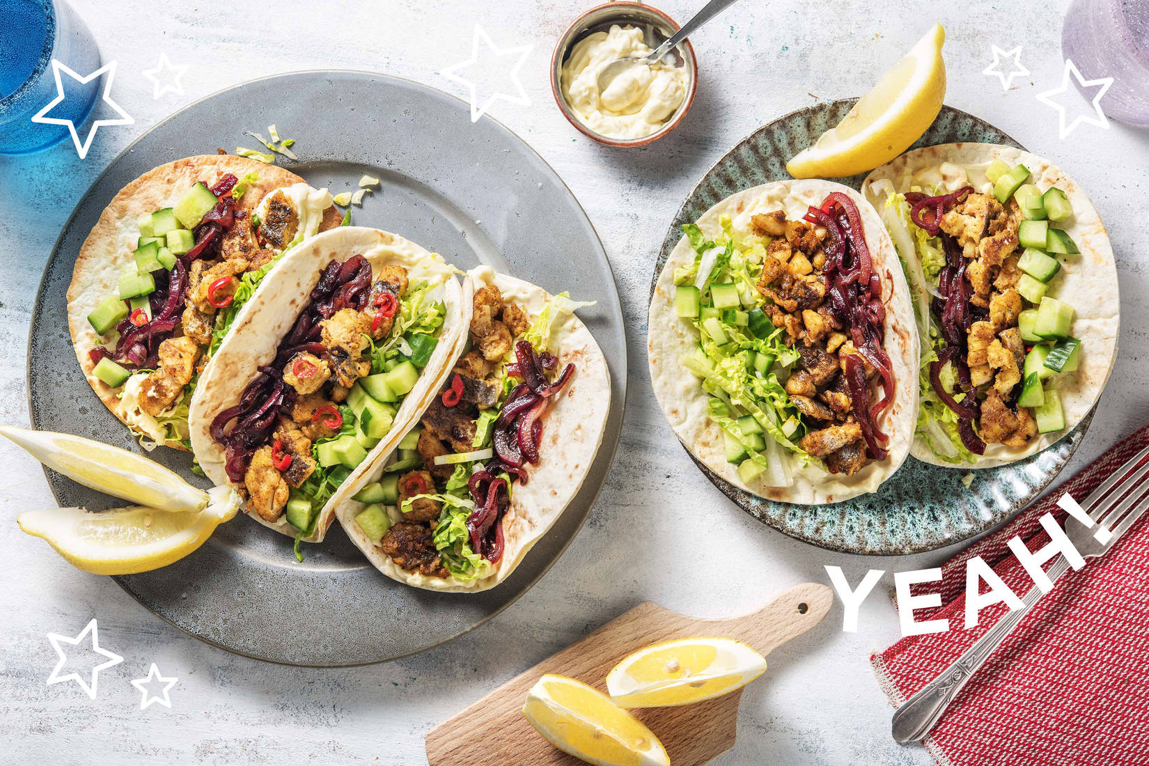 Würzige Cajun-Tacos mit Seelachs