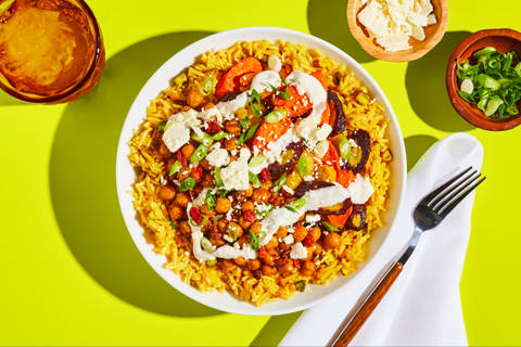 Middle Eastern Style Chickpea Bowls
