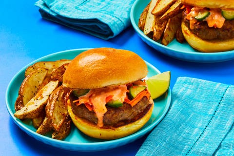 Banh Mi Style Chicken Burgers