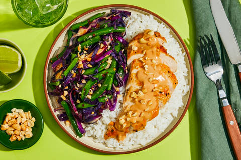Organic Chicken with Peanut Sauce