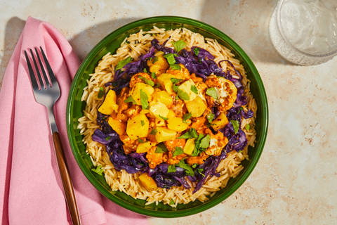 Coconut Curry Glazed Cauliflower