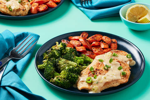 Chicken Scallopini & Lemon Garlic Sauce