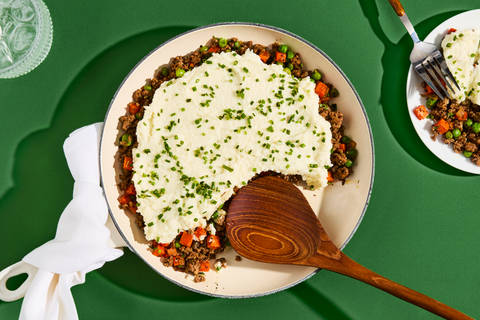 Organic Beef Skillet with Cheesy Cauli