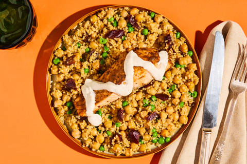 Turkish Spiced Tofu over Bulgur