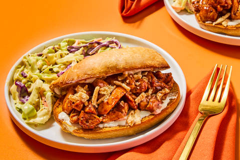Quick & Crunchy BBQ Chicken Sandos