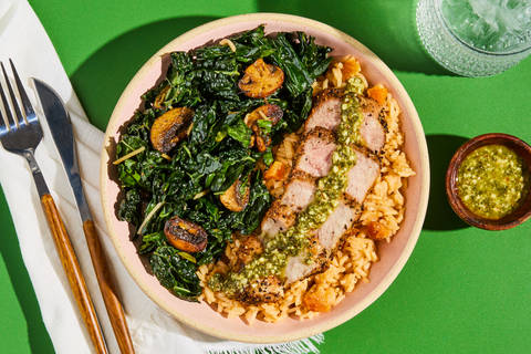 Organic Chicken & Mushroom Kale Salad