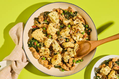 Creamy Garlic Chicken & Bacon Skillet