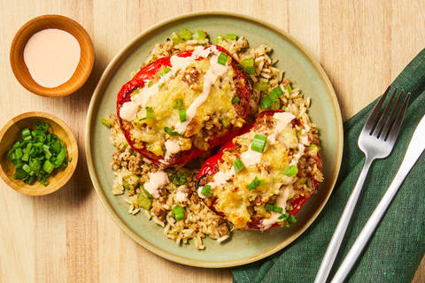 Pork Sausage Stuffed Peppers