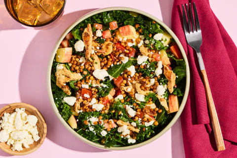 Organic Chicken & Crispy Lentil Salad