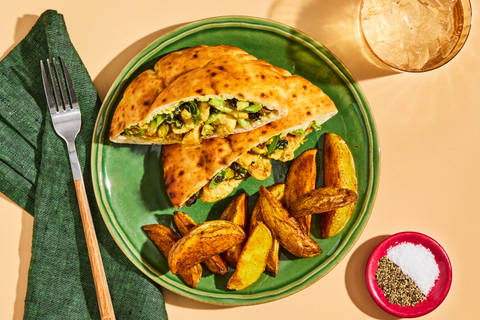 Creamy Ginger Chicken Salad Pitas