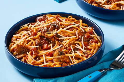 Saucy Mushroom Linguine Bolognese