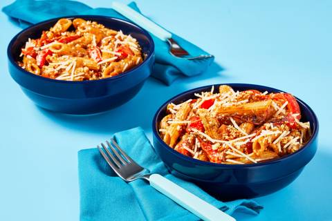 Garlicky Roasted Pepper Penne