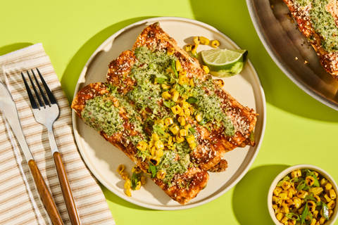Beef Enchiladas & Charred Corn Salsa