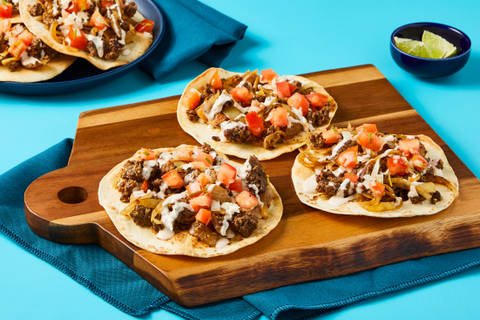Crunchy Pork & Caramelized Onion Tostadas