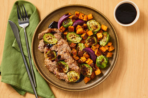 Balsamic Glazed Pork Meatloaves