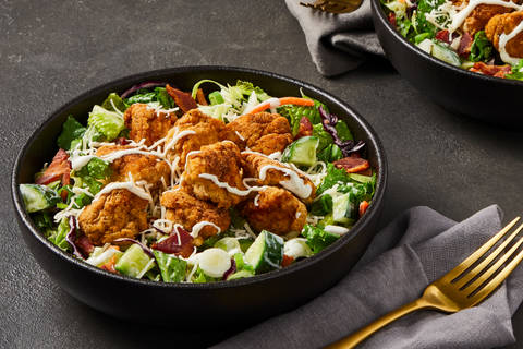 Crispy Chicken Salad with Bacon
