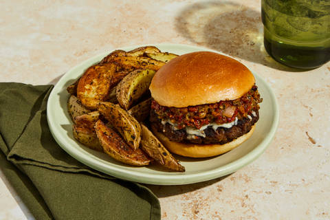 Organic Turkey Burgers with Tomato Aïoli