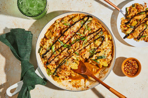 Tomato Orzo & Organic Chicken Skillet