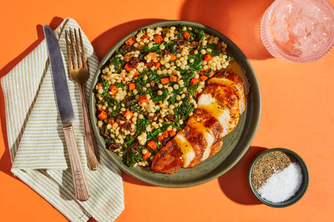 Tempeh with Apricot Pan Sauce