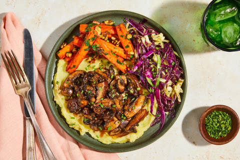 Bavette Steak & Portobello Braise