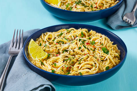 Caramelized Zucchini & Chicken Linguine