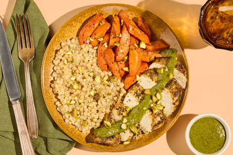 Roasted Mediterranean Chicken & Couscous