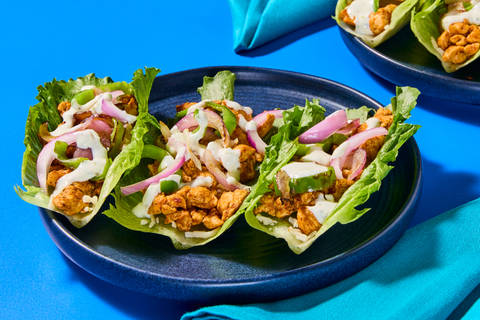 Cheesy Chicken & Fajita Lettuce Wraps