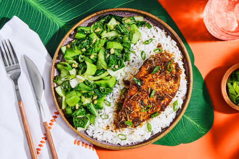 Filipino Style Braised Chicken & Rice