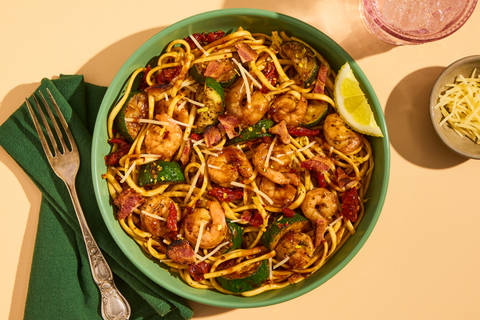 Buttery Lemon Garlic Shrimp with Bacon