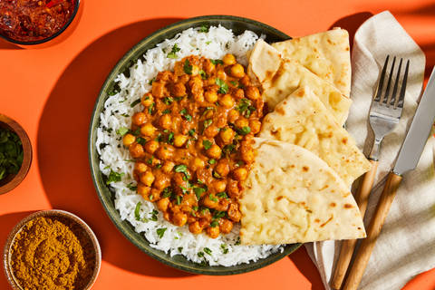 Chana Masala over Basmati Rice